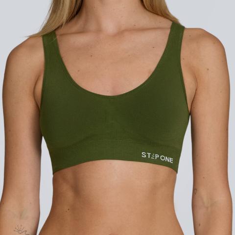Women's SmoothFit Padded Bra - Olive Green