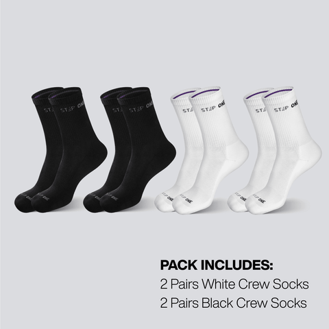 Crew Sock 4 Pack - Mixed