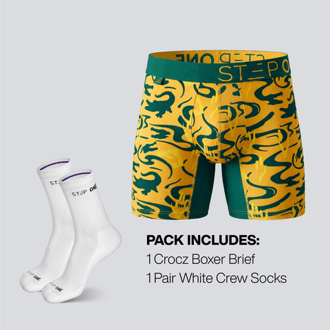 Crocz & Socks (White)