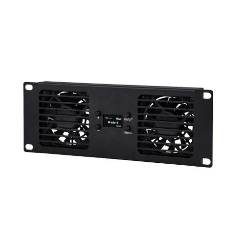 DeskPi RackMate 10" 2U Dual Fan Cooling Panel