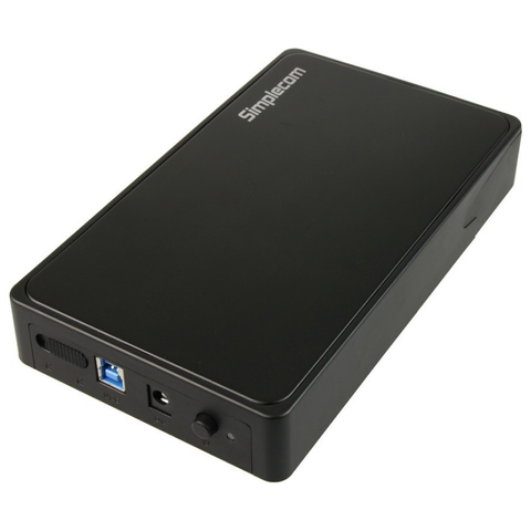 Simplecom SE325 3.5" SATA HDD to USB 3.0 Hard Drive Enclosure - Black