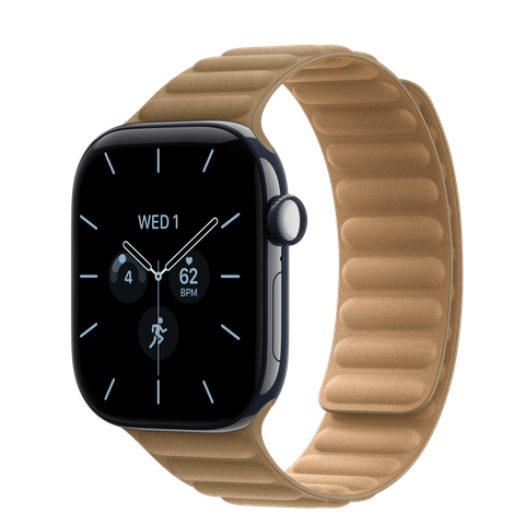 Apple Watch Series 12 GPS + Cellular, 42mm Night Blue Ceramic Case with Camel Magnetic Link