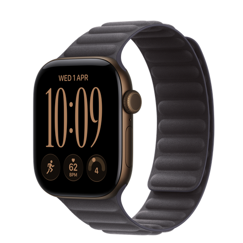 Apple Watch Series 12 GPS, 42mm Dark Bronze Aluminium Case with Midnight Magnetic Link