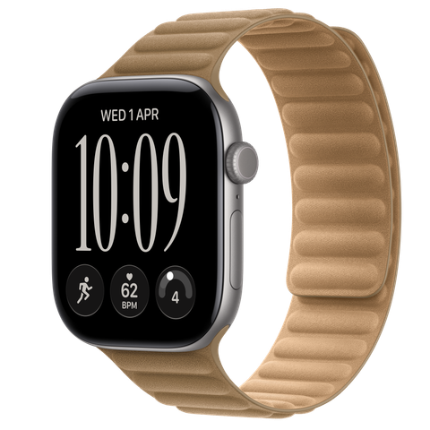 Apple Watch Series 12 GPS, 46mm Space Grey Aluminium Case with Camel Magnetic Link