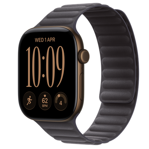Apple Watch Series 12 GPS, 46mm Dark Bronze Aluminium Case with Midnight Magnetic Link