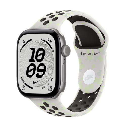 Apple Watch Series 12 GPS + Cellular, 42mm Space Grey Aluminium Case with Essential White Nike Sport Band