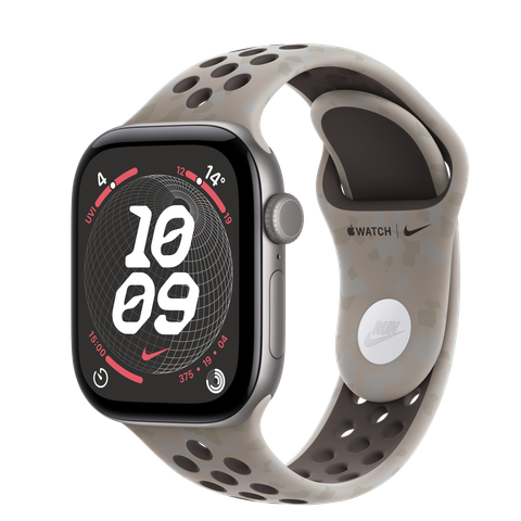 Apple Watch Series 12 GPS, 42mm Space Grey Aluminium Case with Pavement Grey Nike Sport Band
