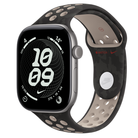 Apple Watch Series 12 GPS + Cellular, 46mm Space Grey Aluminium Case with After Dark Black Nike Sport Band