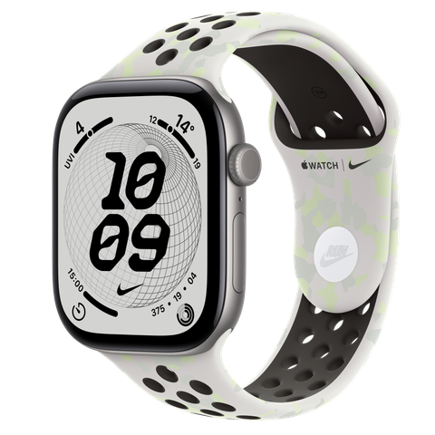 Apple Watch Series 12 GPS + Cellular, 46mm Space Grey Aluminium Case with Essential White Nike Sport Band