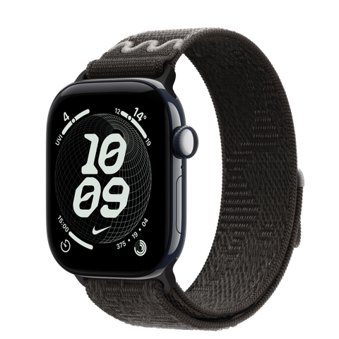 Apple Watch Series 12 GPS + Cellular, 42mm Night Blue Ceramic Case with After Dark Black Nike Sport Loop