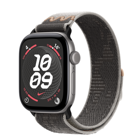 Apple Watch Series 12 GPS, 42mm Space Grey Aluminium Case with Pavement Grey Nike Sport Loop