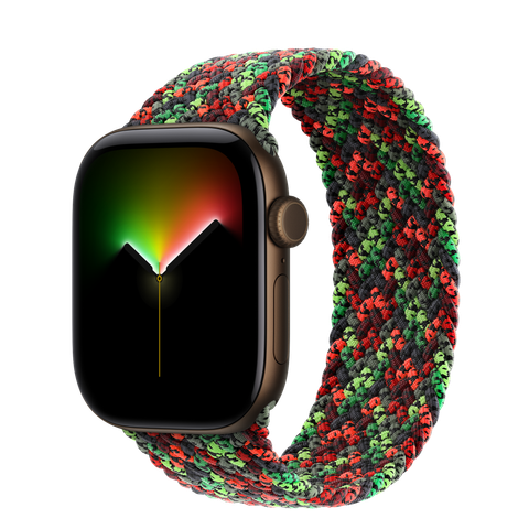 Apple Watch Series 12 GPS + Cellular, 42mm Dark Bronze Aluminium Case with Black Unity Braided Solo Loop — Unity Connection