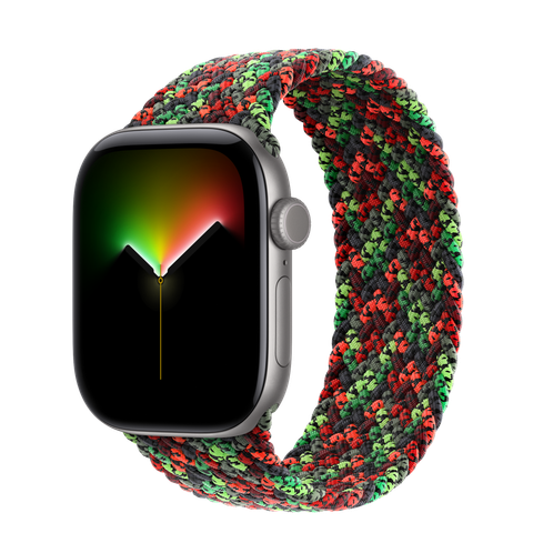 Apple Watch Series 12 GPS + Cellular, 42mm Space Grey Aluminium Case with Black Unity Braided Solo Loop — Unity Connection