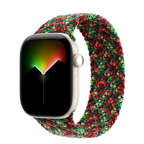 Apple Watch Series 12 GPS + Cellular, 42mm Pearl White Ceramic Case with Black Unity Braided Solo Loop — Unity Connection