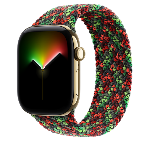 Apple Watch Series 12 GPS + Cellular, 46mm Radiant Gold Titanium Case with Black Unity Braided Solo Loop — Unity Connection