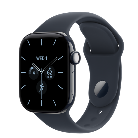 Apple Watch Series 12 GPS + Cellular, 42mm Night Blue Ceramic Case with Navy Blue Sport Band