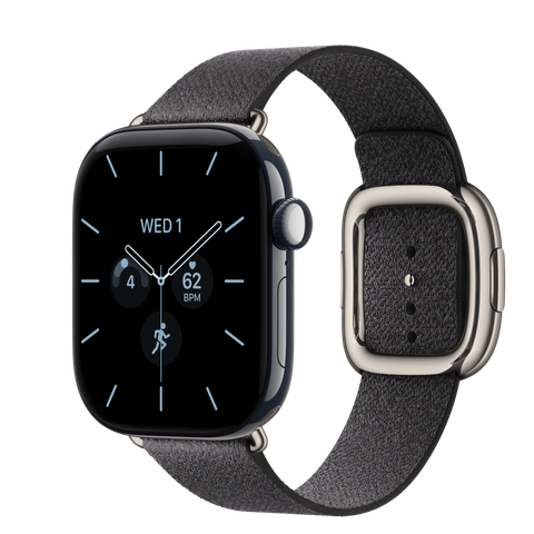Apple Watch Series 12 GPS + Cellular, 42mm Night Blue Ceramic Case with Navy Blue Modern Buckle